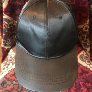Ladies Black Sateen Baseball Cap